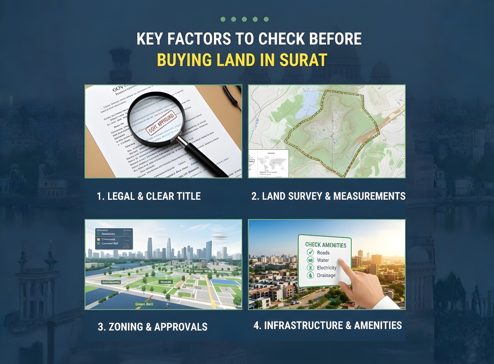 Key Factors to Check Before Buying Land in Surat